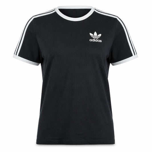 Womens UK Size 8 adidas Black Ringer T-Shirt
