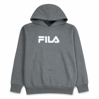 Fila Boys Grey Pullover Hoodie 12-13 Years Logo Casual Sweatshirt