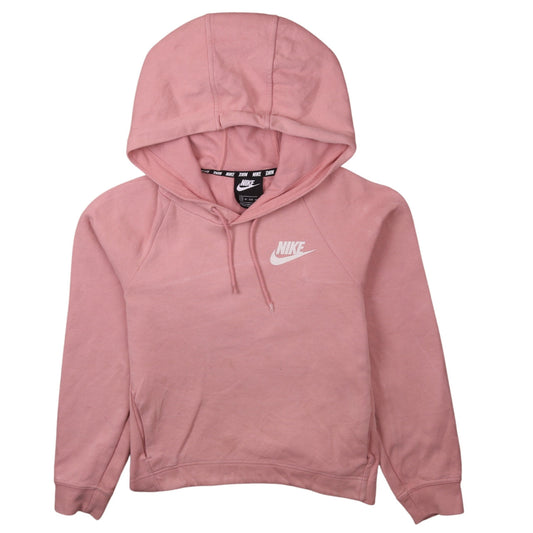 Womens UK Size XS Nike Pink Pullover Hoodie