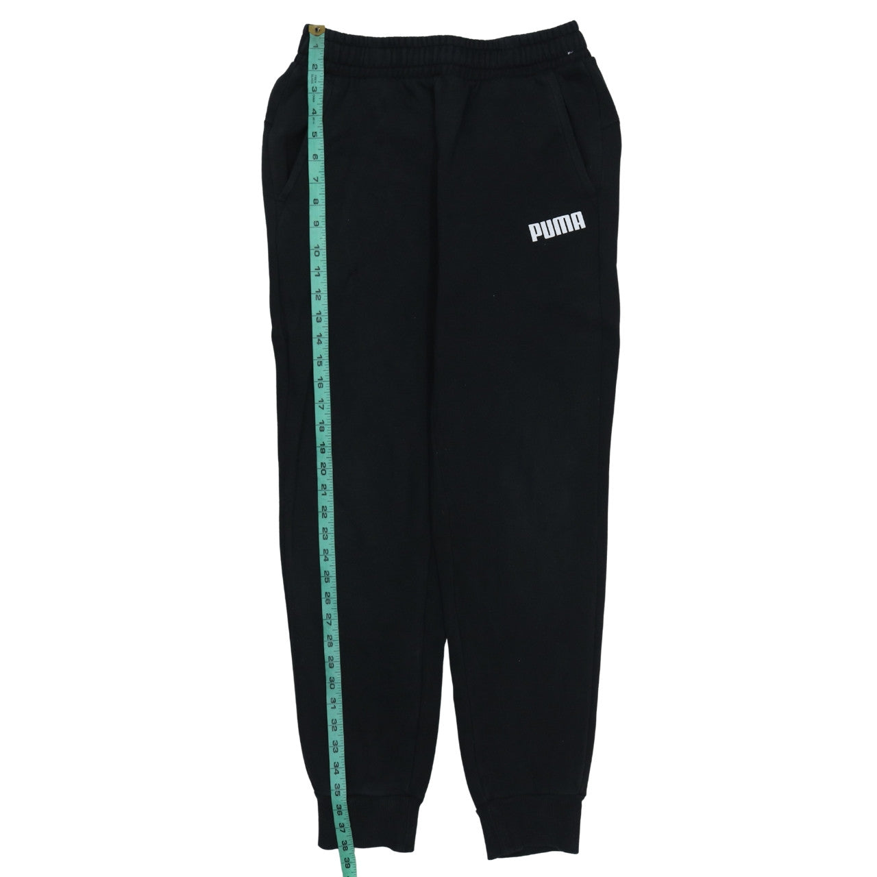 Mens UK Size S PUMA Regular Fit Jogger Black Trousers
