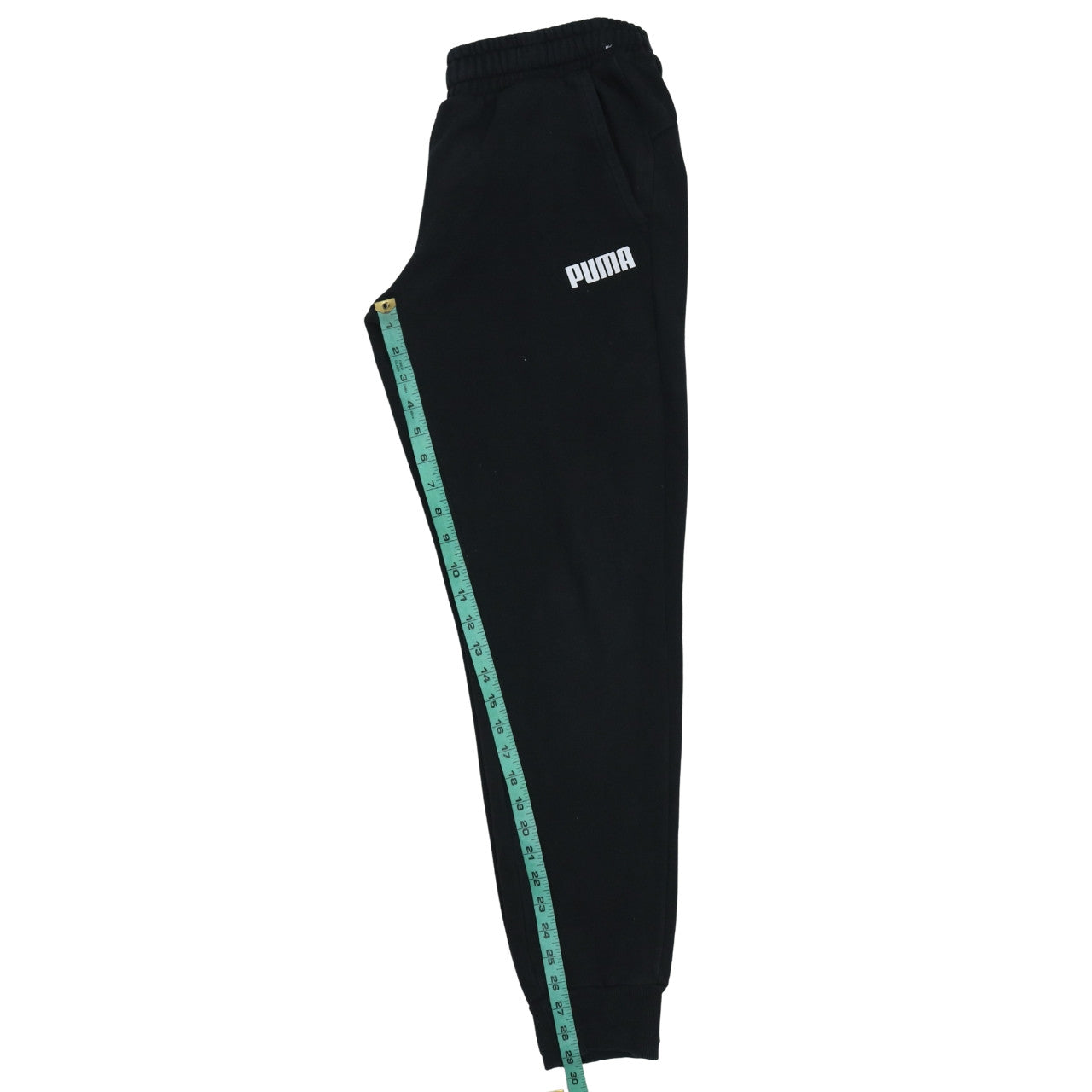 Mens UK Size S PUMA Regular Fit Jogger Black Trousers