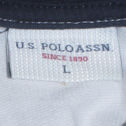 Womens UK Size L U.S. Polo Assn. White Pullover Hoodie