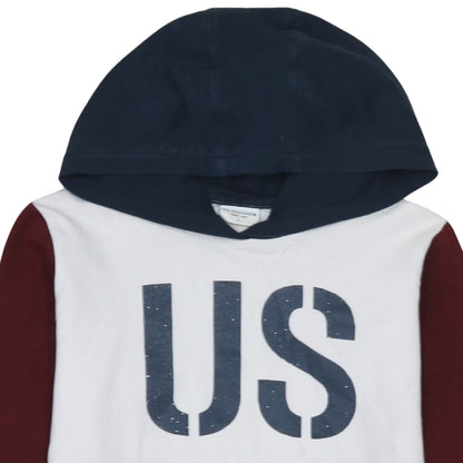 Womens UK Size L U.S. Polo Assn. White Pullover Hoodie