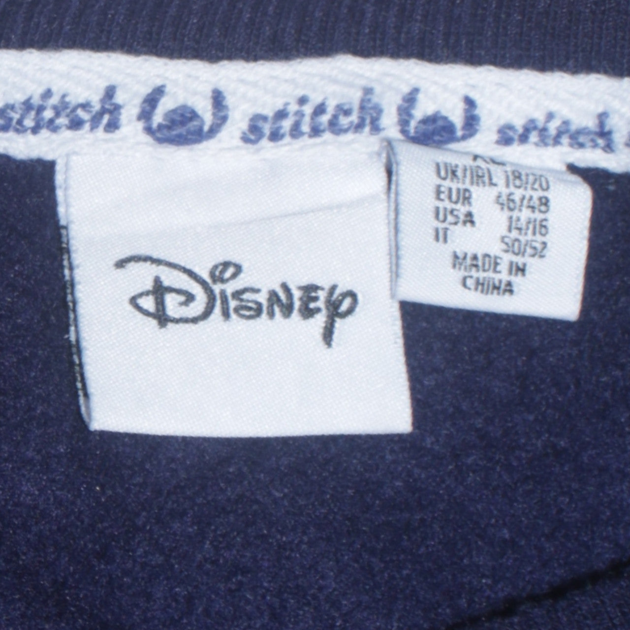 Womens UK Size 18/20 Disney Blue Pullover Sweatshirt