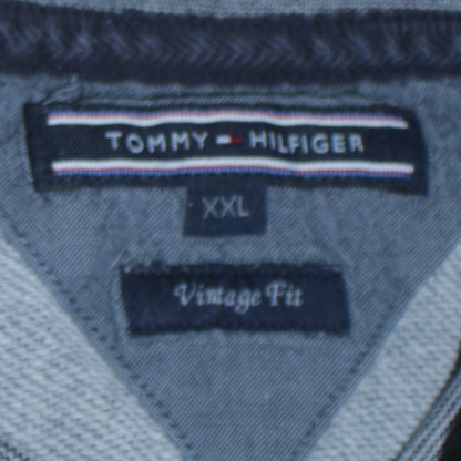 Mens UK Size 2XL Tommy Hilfiger Blue Pullover Sweatshirt