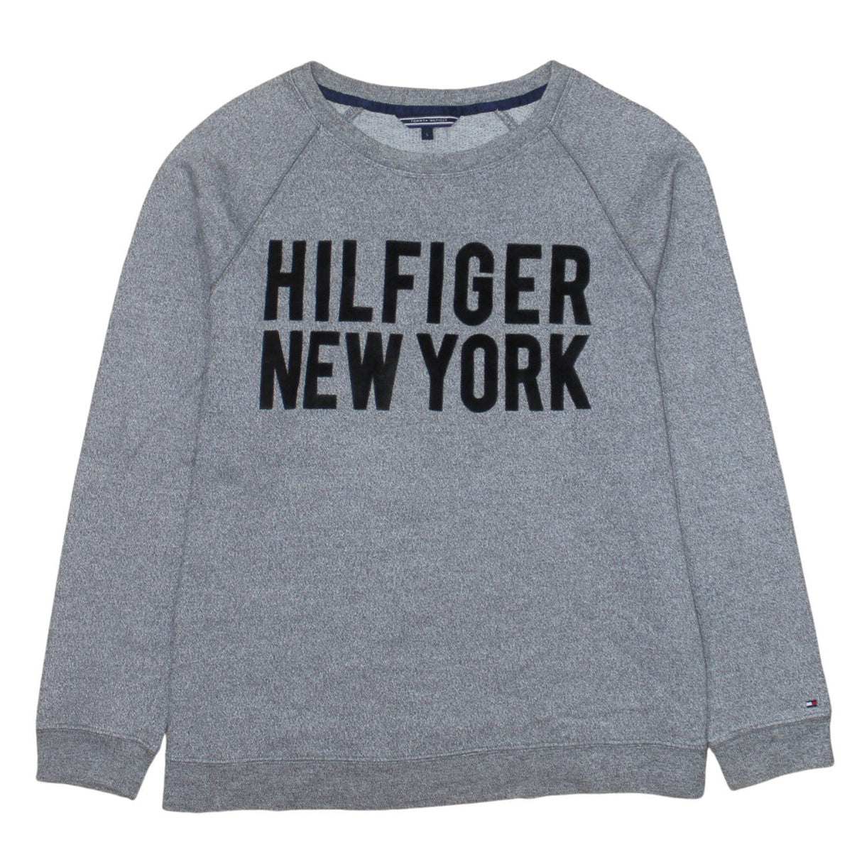 Mens UK Size L Tommy Hilfiger Grey Pullover Sweatshirt