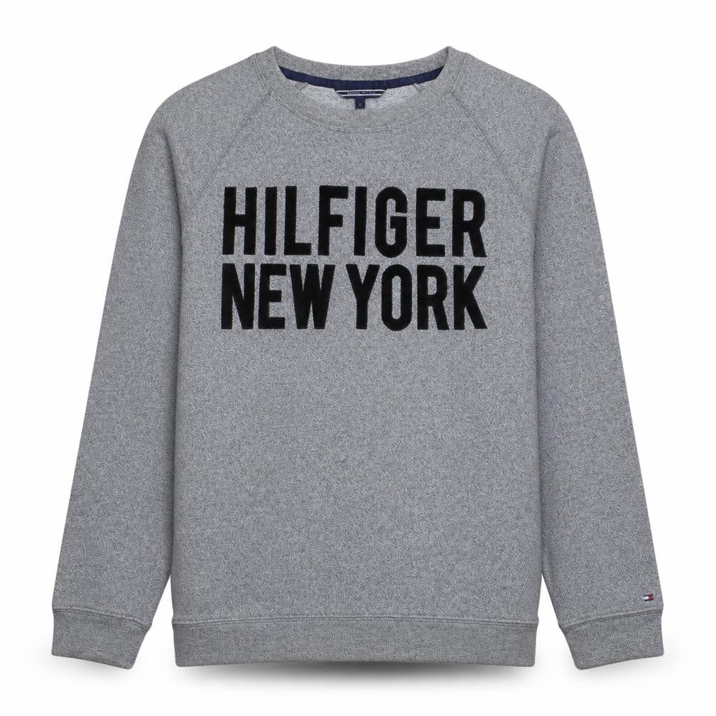 Mens UK Size L Tommy Hilfiger Grey Pullover Sweatshirt