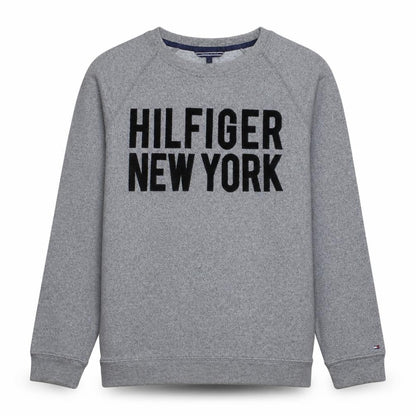 Mens UK Size L Tommy Hilfiger Grey Pullover Sweatshirt