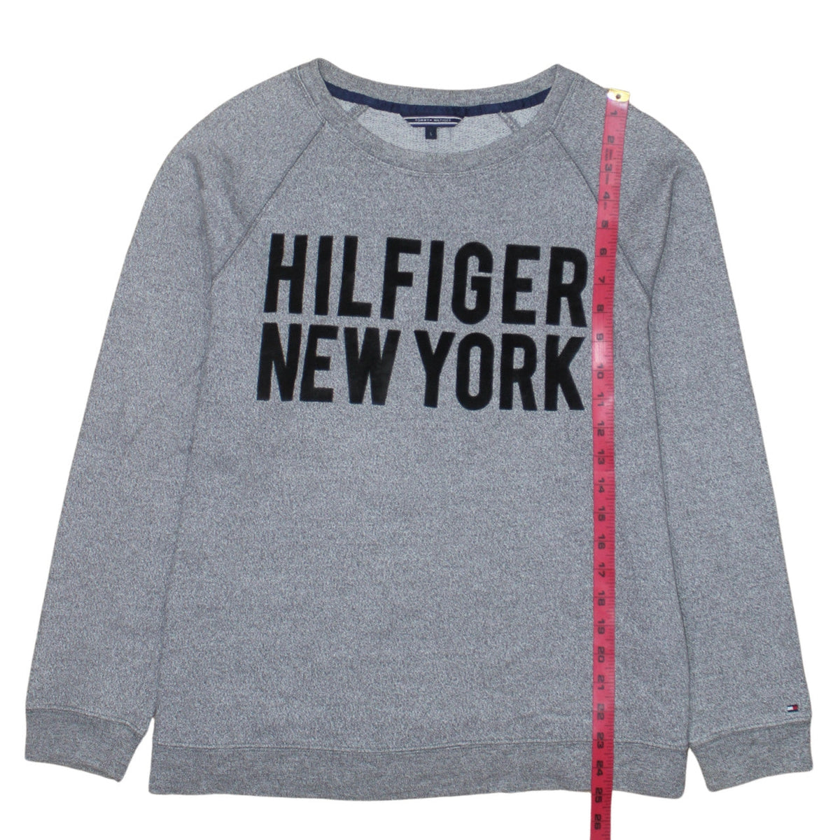 Mens UK Size L Tommy Hilfiger Grey Pullover Sweatshirt