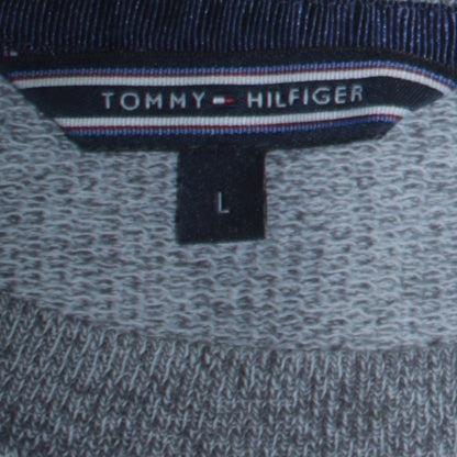 Mens UK Size L Tommy Hilfiger Grey Pullover Sweatshirt