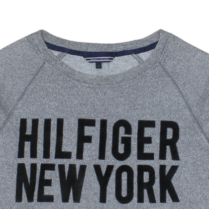 Mens UK Size L Tommy Hilfiger Grey Pullover Sweatshirt