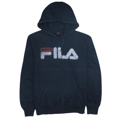Mens UK Size XL FILA Black Pullover Hoodie