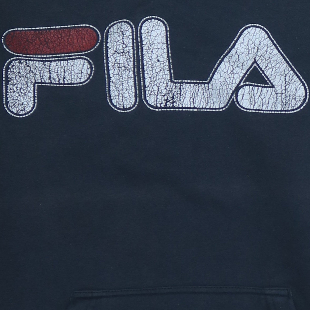 Mens UK Size XL FILA Black Pullover Hoodie