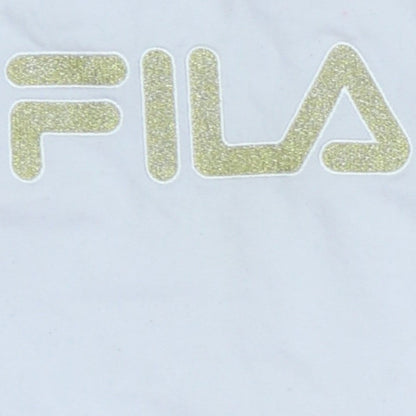 Womens UK Size S FILA White Pullover Sweatshirt