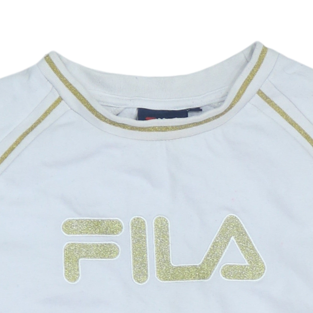 Womens UK Size S FILA White Pullover Sweatshirt