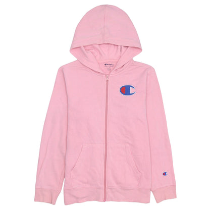 Womens UK Size L Champion Pink Full Zip Hoodie