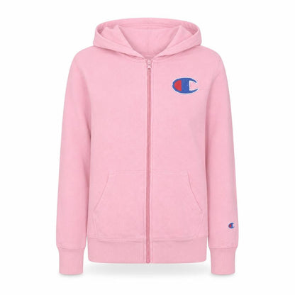 Womens UK Size L Champion Pink Full Zip Hoodie