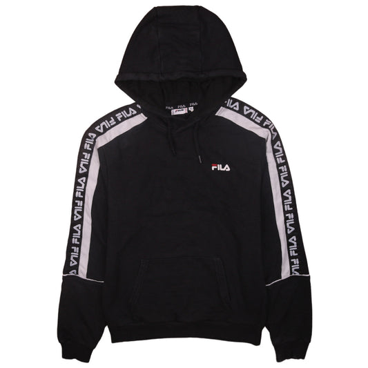 Mens UK Size XS FILA Black Pullover Hoodie