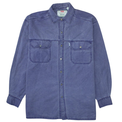 Levi's Men's Blue Denim Long Sleeve Button-Up Shirt M