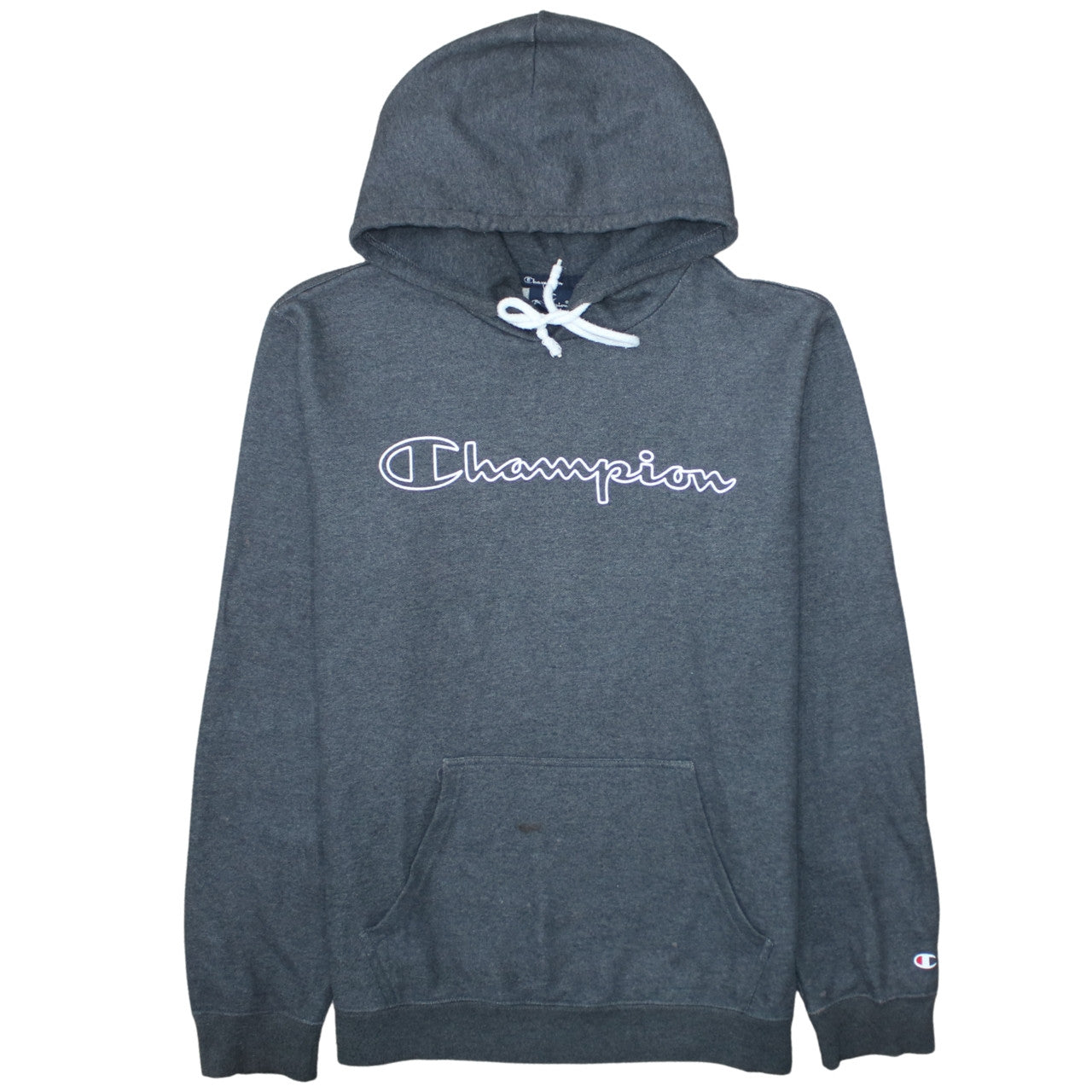 Mens UK Size L Champion Grey Pullover Hoodie