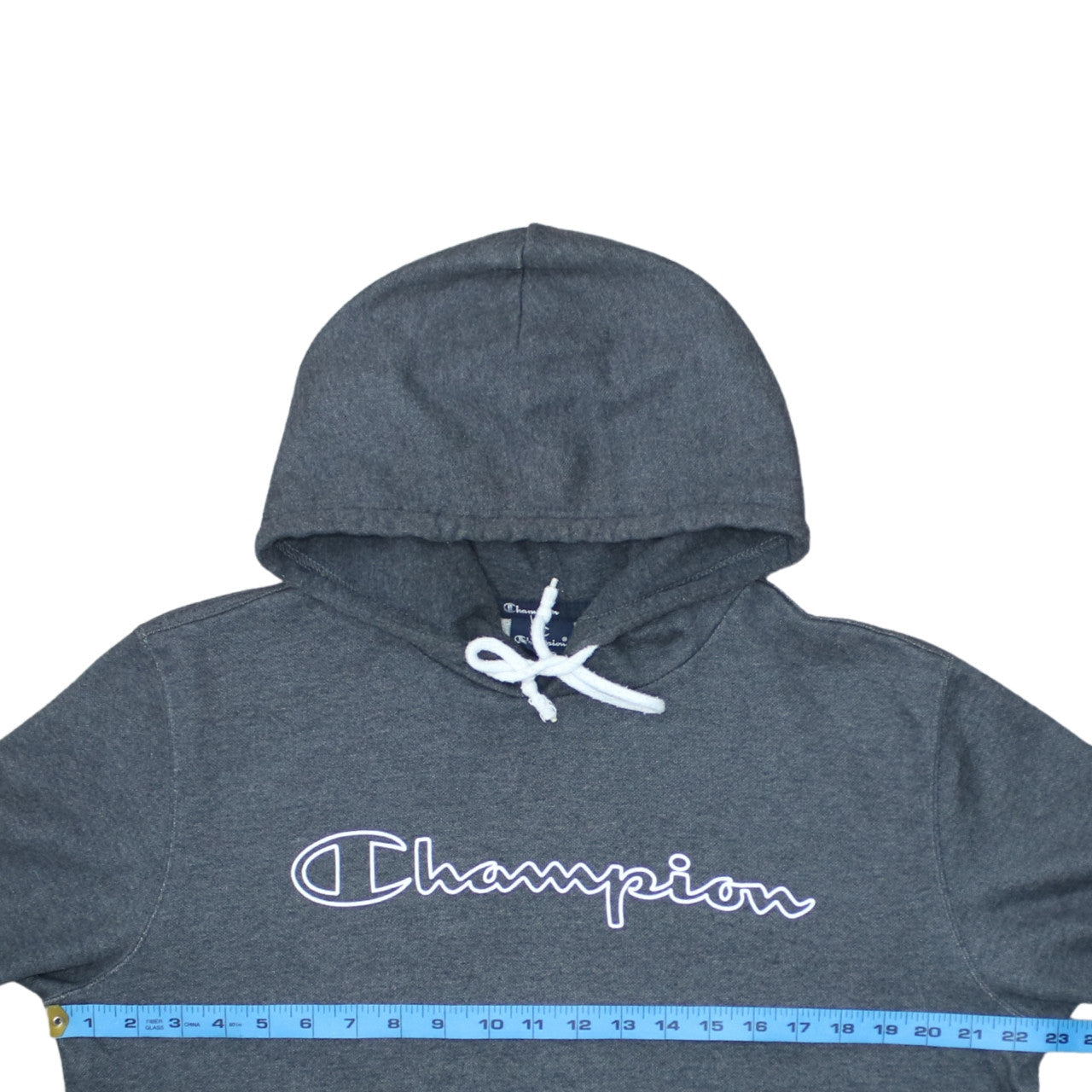 Mens UK Size L Champion Grey Pullover Hoodie