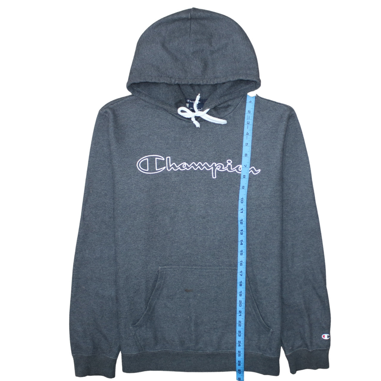 Mens UK Size L Champion Grey Pullover Hoodie