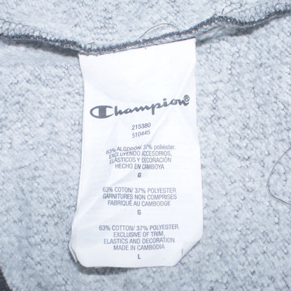 Mens UK Size L Champion Grey Pullover Hoodie