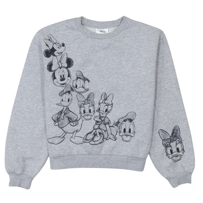 Womens UK Size S Disney Grey Pullover Sweatshirt