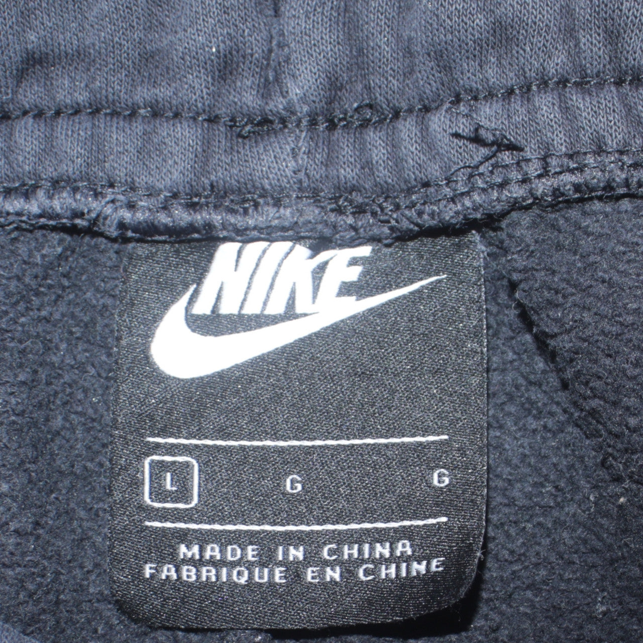 Mens UK Size L Nike Regular Fit Jogger Black Trousers