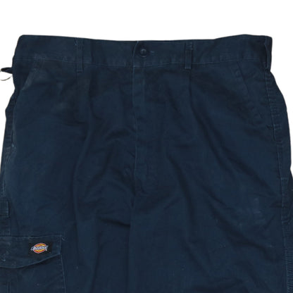 Mens UK Size 34R Dickies Regular Fit Cargo Blue Trousers