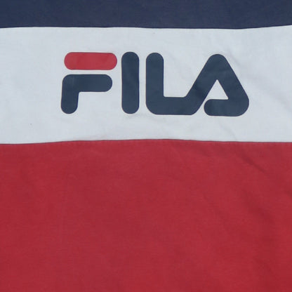 FILA Boys Multicoloured 13-14 Years Colourblock Pullover Sweatshirt
