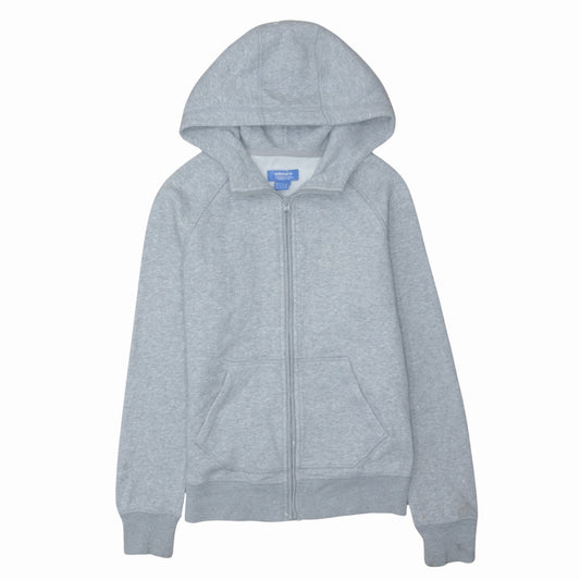 Womens UK Size L adidas Grey Full Zip Hoodie
