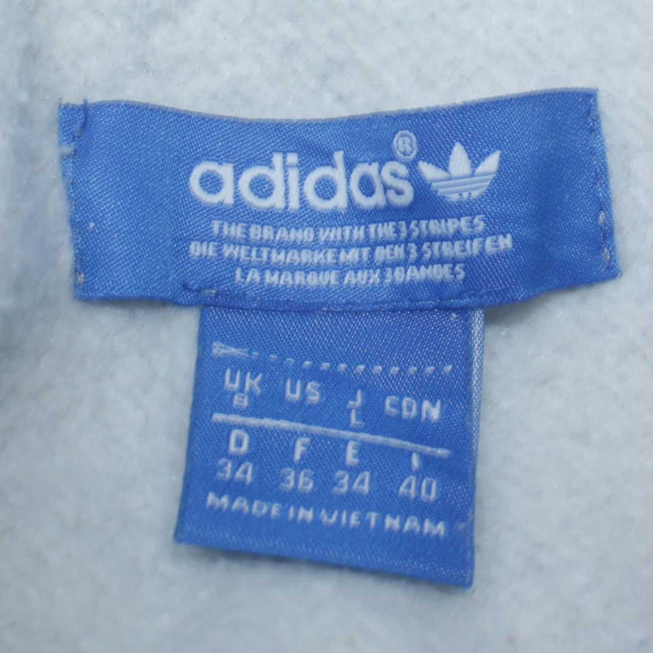 Womens UK Size L adidas Grey Full Zip Hoodie