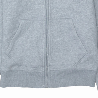 Womens UK Size L adidas Grey Full Zip Hoodie