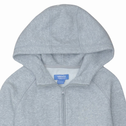 Womens UK Size L adidas Grey Full Zip Hoodie