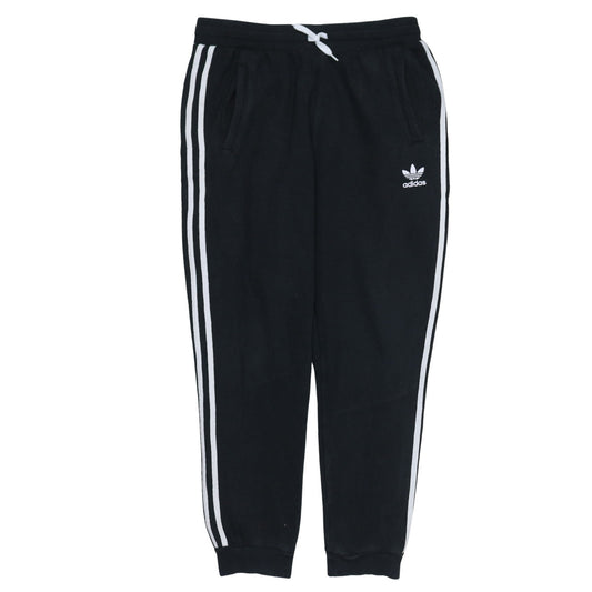 Adidas Boys Black Jogger Sweatpants 14-15 Years with Side Stripes