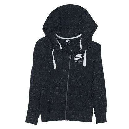 Womens UK Size S Nike Black Full Zip Hoodie