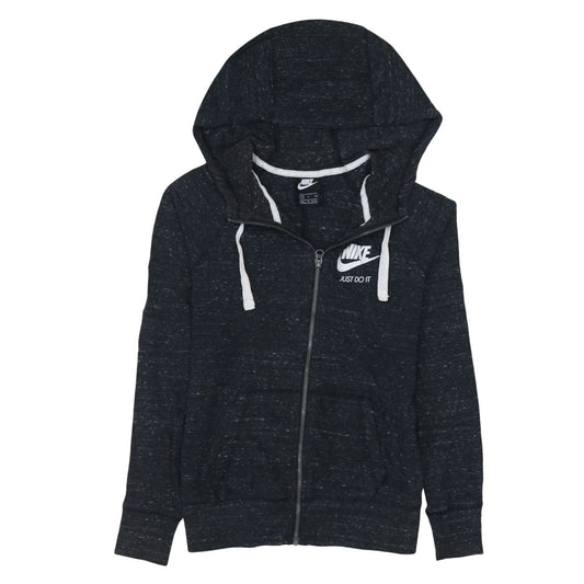 Womens UK Size S Nike Black Full Zip Hoodie