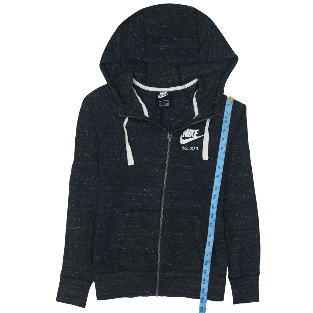 Womens UK Size S Nike Black Full Zip Hoodie