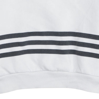 Adidas Men's Black & White Crew Neck Pullover Sweatshirt Size S