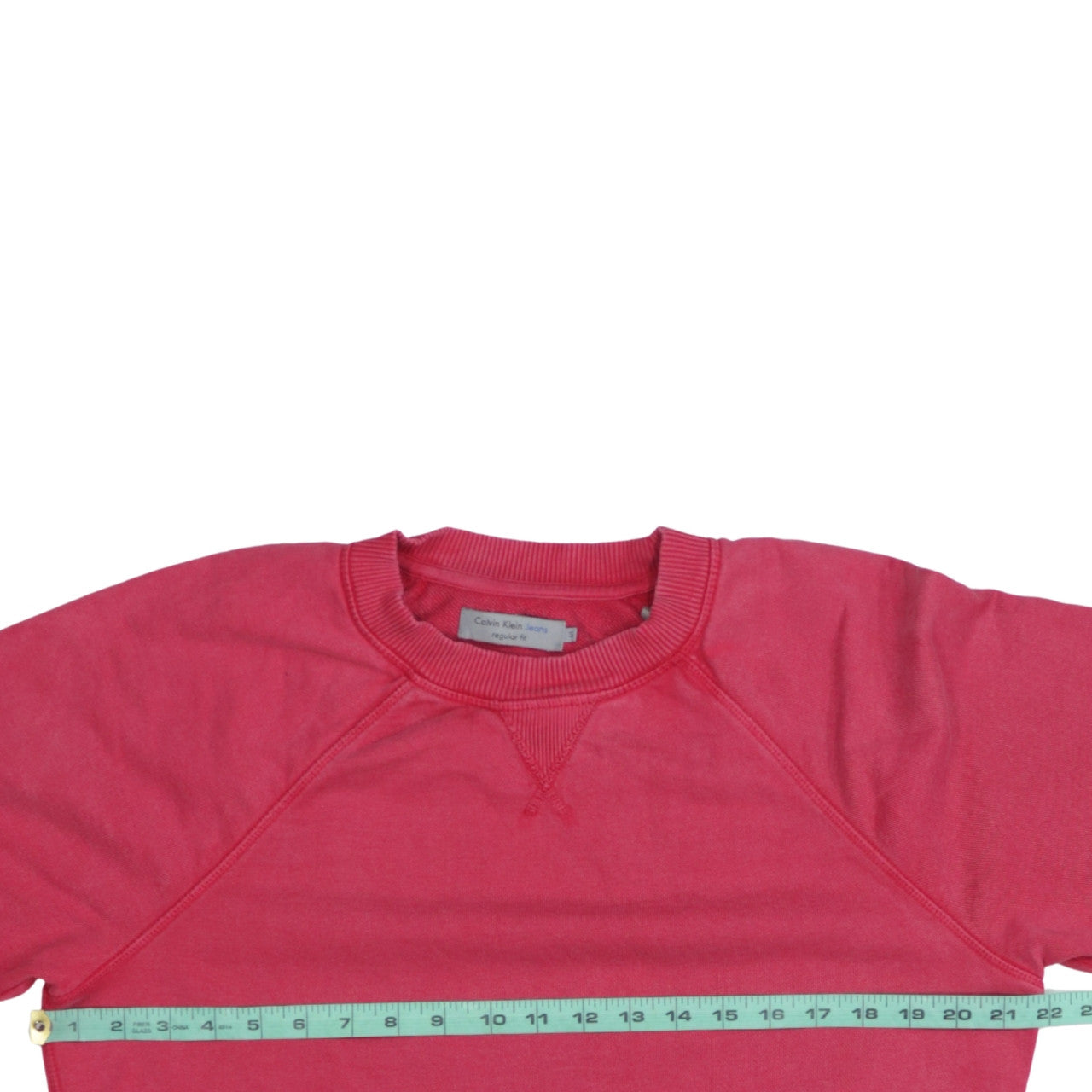 Mens UK Size S Calvin Klein Jeans Pink Pullover Sweatshirt