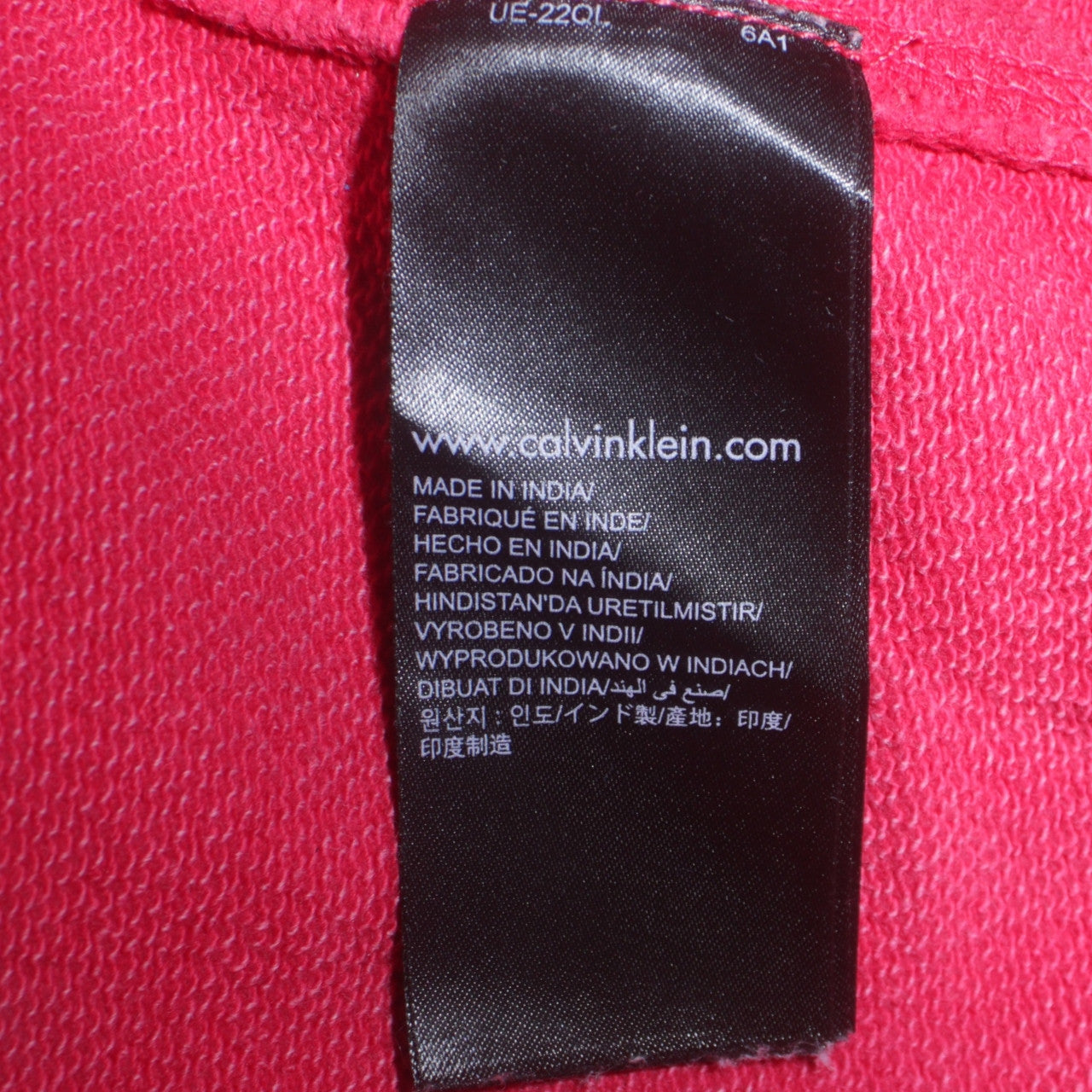 Mens UK Size S Calvin Klein Jeans Pink Pullover Sweatshirt