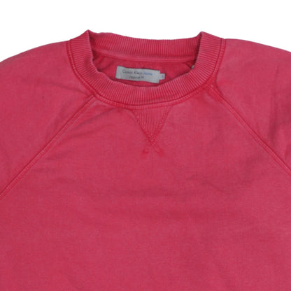 Mens UK Size S Calvin Klein Jeans Pink Pullover Sweatshirt