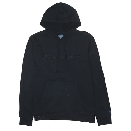 Mens UK Size XL Champion Black Pullover Hoodie
