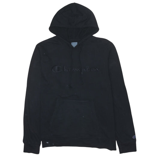 Mens UK Size XL Champion Black Pullover Hoodie