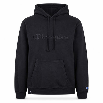 Mens UK Size XL Champion Black Pullover Hoodie
