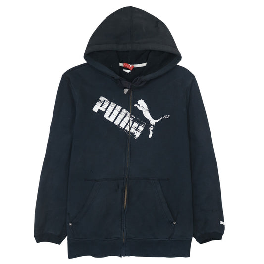 Mens UK Size M PUMA Black Full Zip Hoodie
