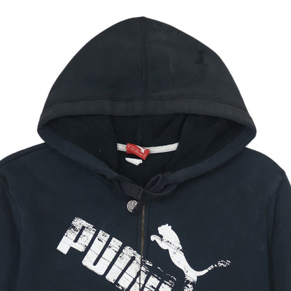 Mens UK Size M PUMA Black Full Zip Hoodie