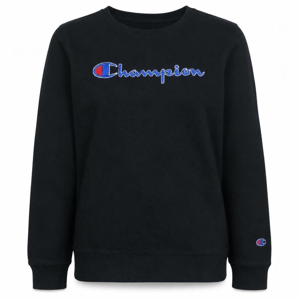 Womens UK Size XL Champion Black Pullover Sweatshirt