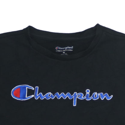 Womens UK Size XL Champion Black Pullover Sweatshirt